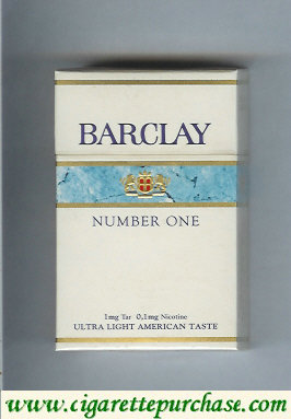 Barclay Number One cigarettes Switzerland